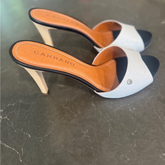 Carrano Women's Old Money preppy White&Black 4" Heels. Never worn no box Sz 11 - Picture 2 of 8